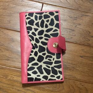 Pink and Animal Print Wallet